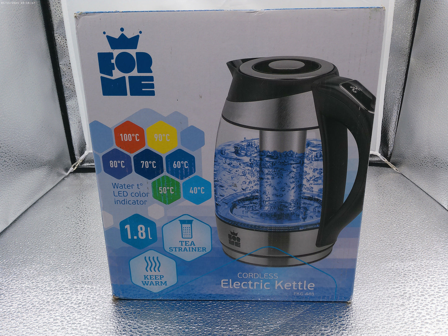 ForMe Glas Wasserkocher 1,8L