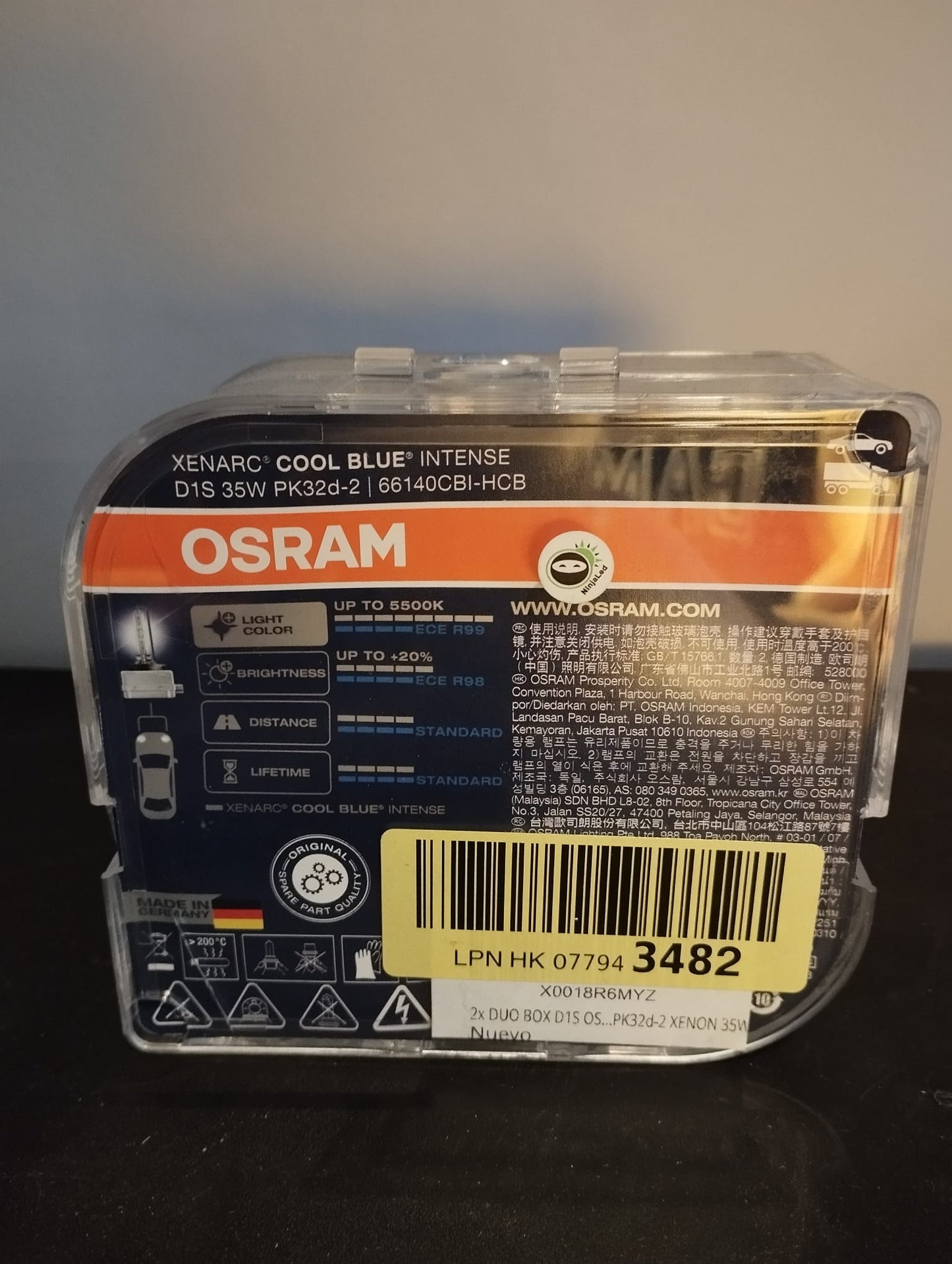 2 x Duo Box D1S Osram Xenarc Cool Blue Intense, 5500 K, Xenon, 35 W