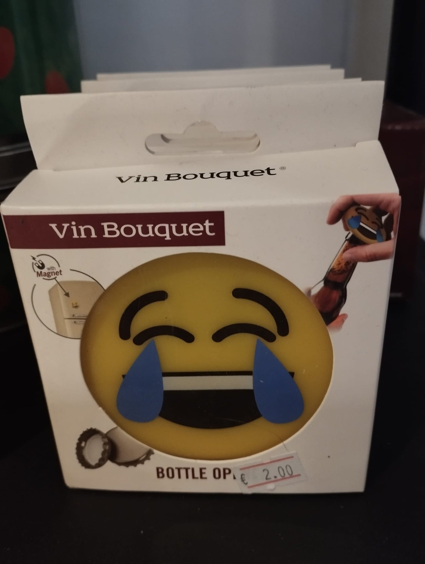 Vin Bouquet FID 181 Flaschenöffner Bieröffner Silikon Smiley 1